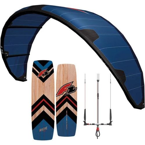 F2 Kite Set 12 qm Set Komp. Kite/Click in Handle/Kiteboard Kitesurfen (3 Pakete)