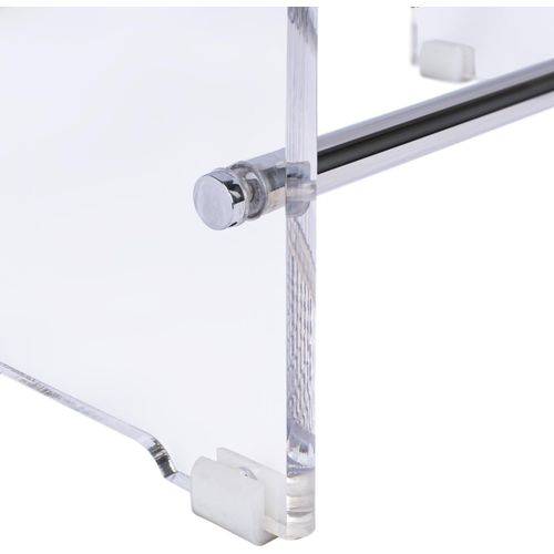 Badhocker Duschhocker aus Acryl transparent 46 cm hoch rutschfest stabil ergonomisch komfortabel, 9681080000099