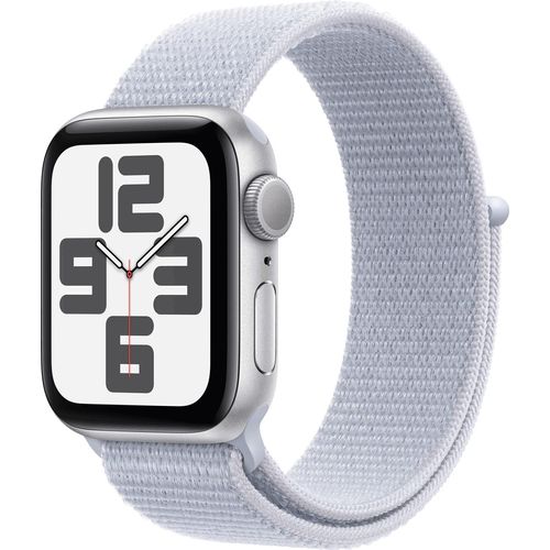 Apple Watch SE (2022) GPS 40mm silber mit Sport Loop Blaue Wolke