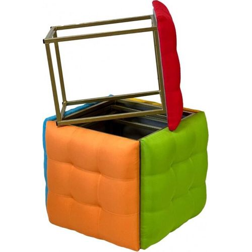 Puff-Transformator 5in1 - 5 Hocker in 1 mehrfarbigen Pouffe