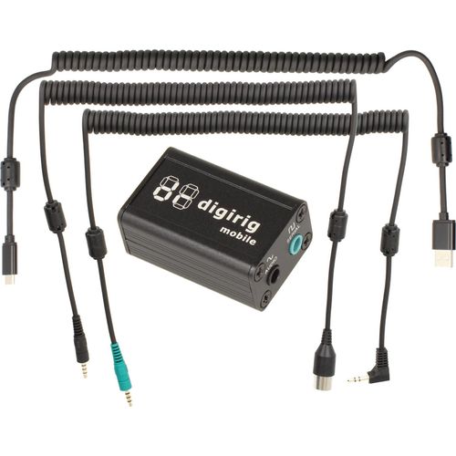 Minadax DIGIRIG Mobile + Kabel SET + USB Kabel | Revolutionäres Digital-Interface für Amateurfunk | kompatibel mit ICOM IC-706 IC-706 IC-7000 IC-7100 IC-7200 IC-718 IC-9100 IC-970 - CI-V