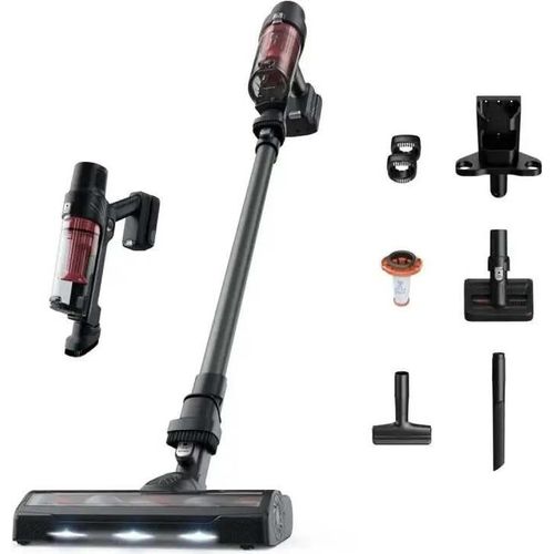 Rowenta RH6A75, 2-in-1 stick vacuum, Beutellos, Schwarz, Rot, Rechteckig, Trocken, Zyklonal