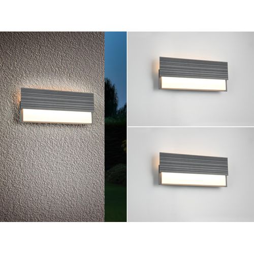 LED Außenbeleuchtung & Fassadenbeleuchtung für Hauseingang & Balkon, Anthrazit