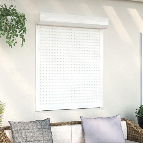 ZMH Rollladen Aluminium 100x130 cm Weiß