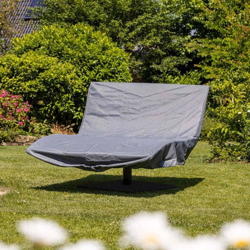 Waldsofa Swing mit Schutzhülle, Thermokiefer, 360° drehbar, Wellenliege