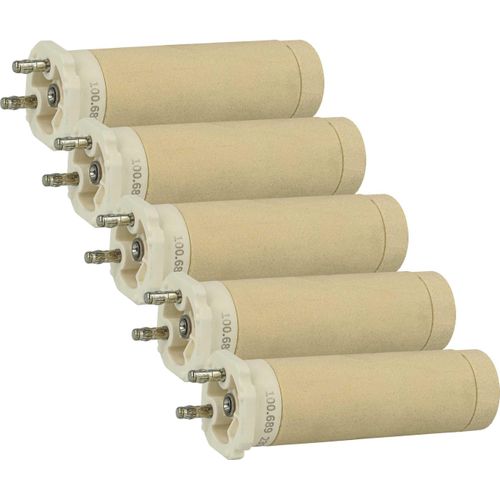 vhbw 5x Heizelement kompatibel mit Leister Triac S, Triac S Eco Heißluftschweißpistole - 1550 W, Keramik Heizkern, 3,1 x 3,1 cm
