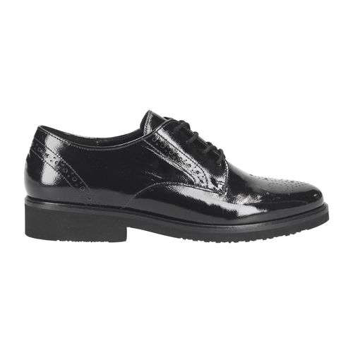 Gabor Schnürschuhe 5.214, Lack/Brush, Schwarz, Damen