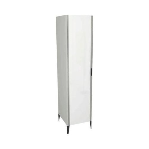 Hochschrank Devo Lotos 190x45x53 cm mit Spiegeltür Anschlag links perfect touch stahlgrau