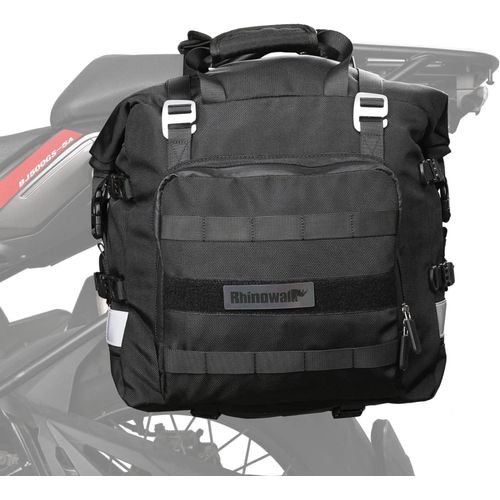 Motorrad Satteltasche 20L Wasserdicht Hecktasche Schwarz