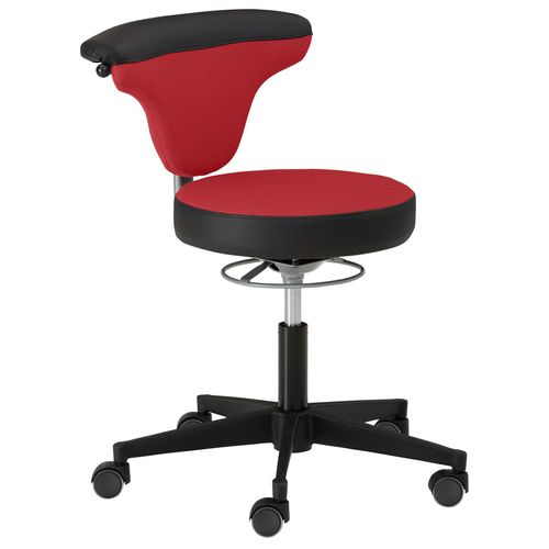 Mayer Drehstuhl "Torro", Rot-Schwarz