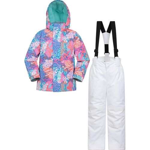 Mountain Warehouse - Kinder Skijacke und Hosen, bedruckt MW3654 (116) (Pink)