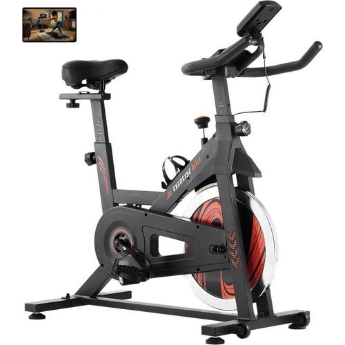 Stationärer Fahrrad-Heimtrainer - Fitnessbike mit LCD-Display - Mittelgroß - Ideal für Zuhause - Effektives Training