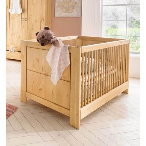 Babybett VITA 140 x 70 cm Kinderbett mit Sprossen Kiefer massiv