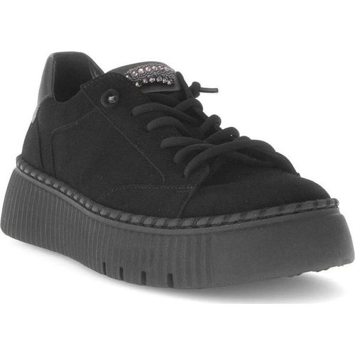 Gabor Fashion Damen-Slipper Schwarz-Silber-Grau, Farbe:schwarz, UK Größe:8