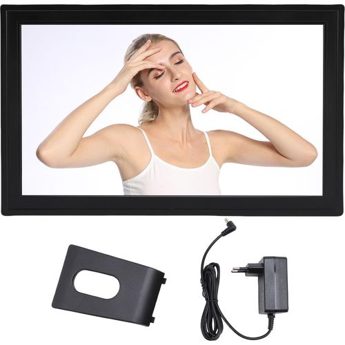 Digitaler Fotorahmen 18,5 Zoll LED LCD Touchscreen 32GB WiFi Elektronischer Bilderrahmen Schwarz EU Stecker