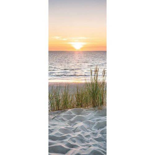 Euroart Leinwandbild , Mehrfarbig , Holz, Papier , Kiefer , Strand & Meer , rechteckig , 30x80 cm , Keilrahmen , Bilder und Zubehör, Wandbilder,