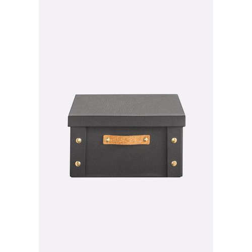 Aufbewahrungsbox HEINE HOME, schwarz, B:26,5cm H:14,5cm T:31,5cm, Papier, Kunststoff, Polyester, Aufbewahrungsboxen