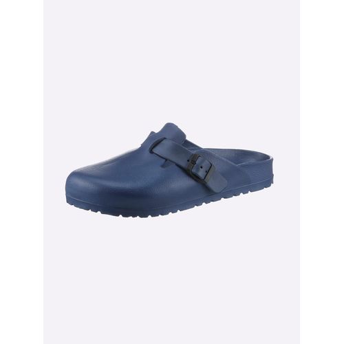 Pantolette CASUAL LOOKS, Gr. 37, blau (dunkelblau), sportlich, Schuhe