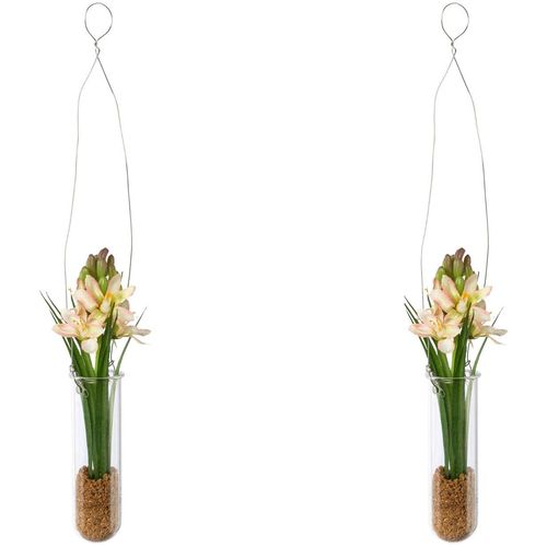 Kunstblume CREATIV GREEN "Hyacinthe in Hängevase", bunt, B:4cm H:35cm, Kunststoff, Kunstpflanzen