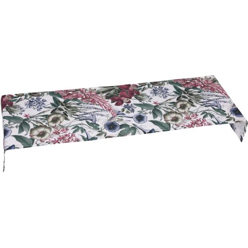 Tischläufer GO-DE, beige (natur, grün), B:40cm L:140cm, Baumwolle, Polyester, Tischdecken, Maße ca.: 40 cm x 140 cm
