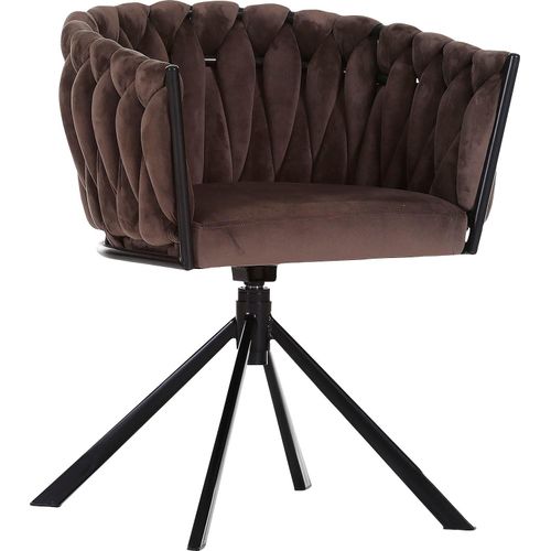 Drehsessel GUTMANN FACTORY, braun, B:61cm H:78cm T:55cm, Sessel