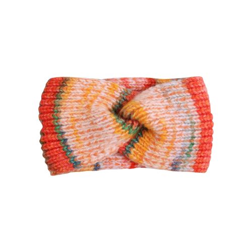 Stirnband CAPELLI NEW YORK, Damen, orange (orange combo), Strick, Materialmix, casual,feminin, Mützen, mit Wollanteil