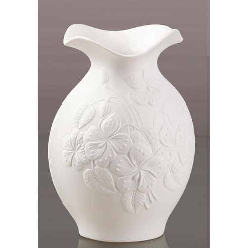 Dekovase KAISER PORZELLAN "Floralie", weiß, B:20cm H:25cm T:20cm, Porzellan, Vasen