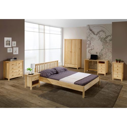 Nachtkommode HOME AFFAIRE, beige (natur), B:46cm H:50cm T:37cm, Massivholz, Sideboards, gefertigt aus massivem Kiefernholz