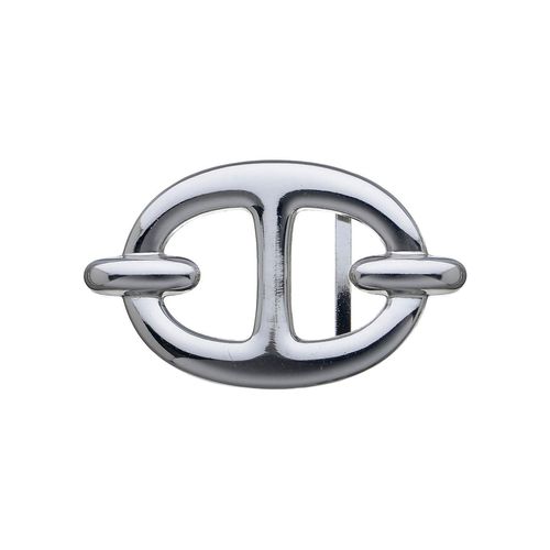 Gürtelschnalle, Damen, silber (silberfarben), Obermaterial: 100% Metall, RETTUNGSRING BY SHOWROOM 019, unifarben, klassisch,modisch, Gürtel, Wechselschnalle »Chic Silber«