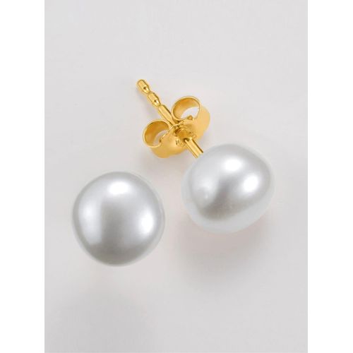 Perlenohrringe LADY, gold (gelbgold 375), Ohrringe, Damen, Perlen