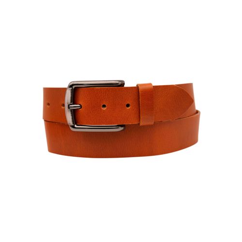 Ledergürtel ANNAMATONI, Damen, Gr. 100, braun (cognac), Rindsleder, unifarben, modisch, Gürtel