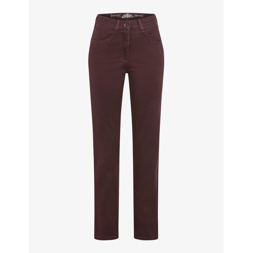 Raphaela by Brax Damen Five-Pocket-Hose Style LAURA NEW AMARONE, dunkelrot, Gr. 38K