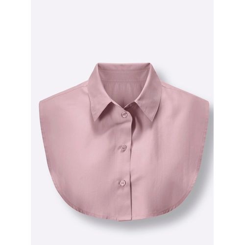 Blusentop CLASSIC BASICS, Damen, Gr. 1 (38-42), rosa (rosé), 65% Polyester, 35% Baumwolle, unifarben, ohne Ärmel, Blusen Einsteckkragen