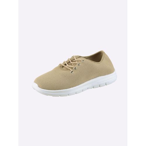 Schnürschuh ANDREA CONTI, Damen, Gr. 41, beige, Textil, modisch, Schuhe