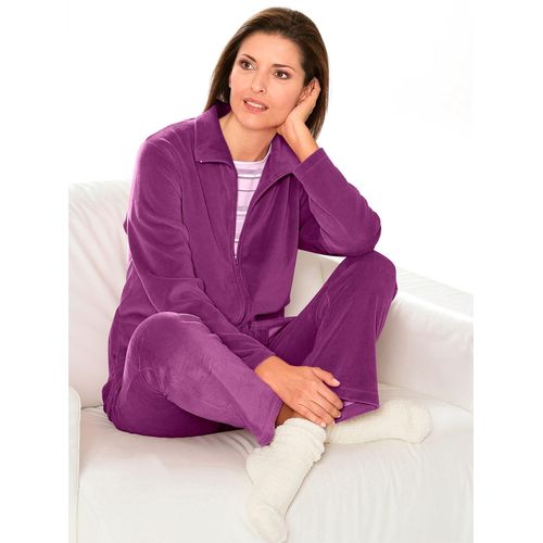 Hausanzug COMTESSA, Damen, Gr. 20/21, lila (beere), 80% Baumwolle, 20% Polyester, Langarm, Homewear-Sets