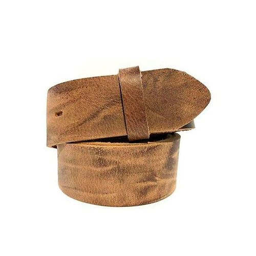 Gürtelriemen, Damen, Gr. 110, braun (cognac), Leder, RETTUNGSRING BY SHOWROOM 019, modisch, Gürtel