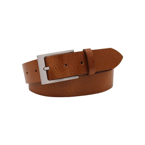 Ledergürtel ANNAMATONI, Damen, Gr. 100, braun (cognac), Rindsleder, unifarben, klassisch,modisch, Gürtel