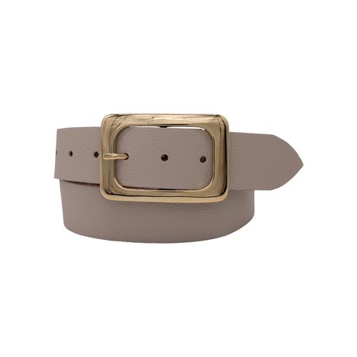 Ledergürtel ANNAMATONI, Damen, Gr. 80, beige (creme), Leder, unifarben, genarbt, elegant,feminin, Gürtel, aus weichem Nappaleder