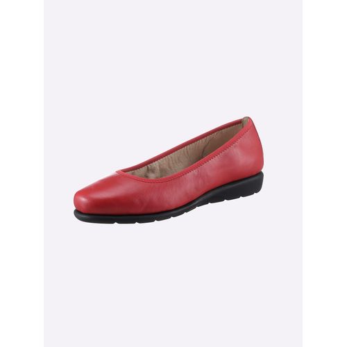 Ballerina CLASSIC BASICS, Damen, Gr. 38, lila (erdbeere), Glattleder, Basic, Schuhe