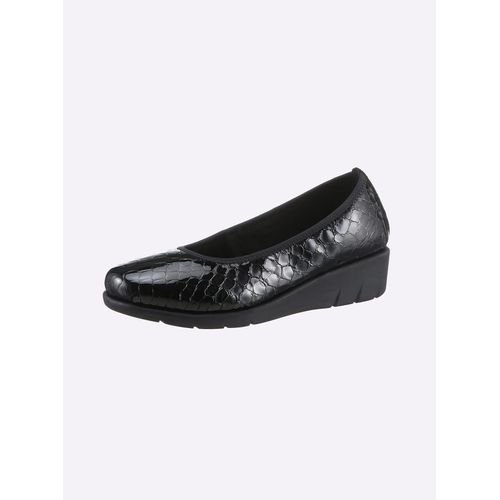 Ballerina CLASSIC BASICS, Damen, Gr. 37, schwarz, Lackleder, Leder, Basic, Schuhe
