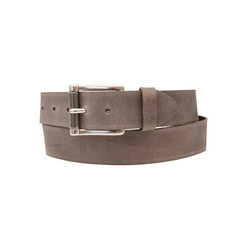 Ledergürtel ANNAMATONI, Damen, Gr. 100, grau, Rindsleder, unifarben, modisch, Gürtel