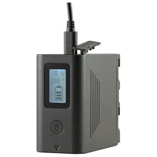 Batterie Jupio *ProLine* NP-F970 LCD (Micro USB + Typ C Eingang / USB 5V 2.1A Ausgang) 10050mAh