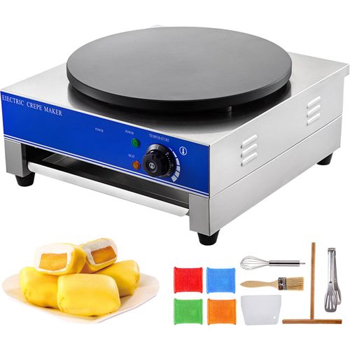 VEVOR Pfannkuchen Maschine Crepespfanne 3kW crepes maker für Pfannkuchen Speck Eier Tortilla usw.
