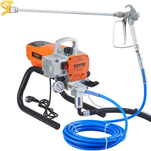 VEVOR Farbspritzgerät, 1500 W Airless-Farbspritzgerät, 3000 PSI Farbspritzgeräte für zu Hause für Schiffe, Brücken, Türme, Masten und andere große