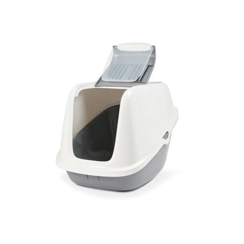 Savic Haubentoilette Nestor Giant weiss-cool grau