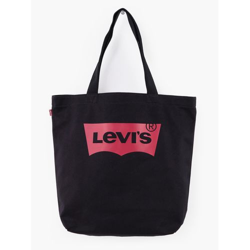 Shopper LEVI'S, Damen, Gr. B/H/T: 45cm x 39cm x 14cm, schwarz, Textil, Taschen, mit modischem Logo Druck Handtasche Damen Tasche Damen Henkeltasche