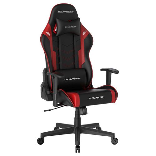 Dxracer Gamingstuhl , Rot, Schwarz , Kunststoff, Textil , Drehkreuz , 67x126x67 cm , Wippmechanik mit Härtegradeinstellung, Sitzfläche 360° drehbar,