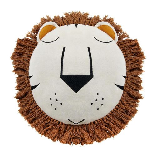 Patinio Kinderkissen Savanna , Creme , Textil , Tier , Füllung: Polyester , 35x35 cm , Oeko-Tex® Made IN Green , formstabil , Schlafen,