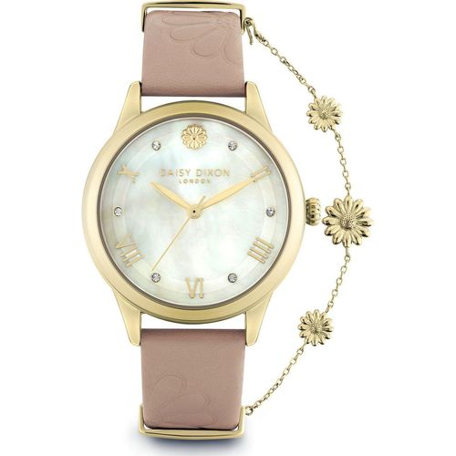 DAISY DIXON Modische Damenuhr Armbanduhr Lederband DD104PG