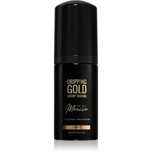 Dripping Gold Luxury Tanning Mini Mousse mousse auto-bronzante visage et corps teinte Dark 90 ml